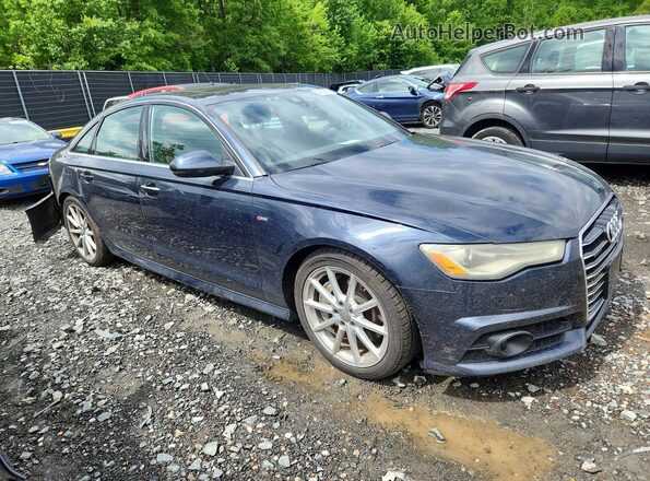 WAUG8AFC0HN122951 2017 AUDI A6 Blue Передня права чверть
