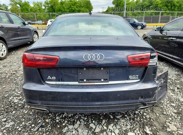 WAUG8AFC0HN122951 2017 AUDI A6 Blue Вид ззаду