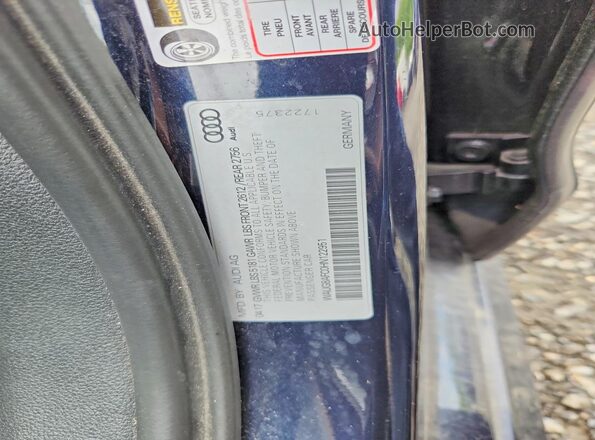 WAUG8AFC0HN122951 2017 AUDI A6 Blue Вид підкапотного простору