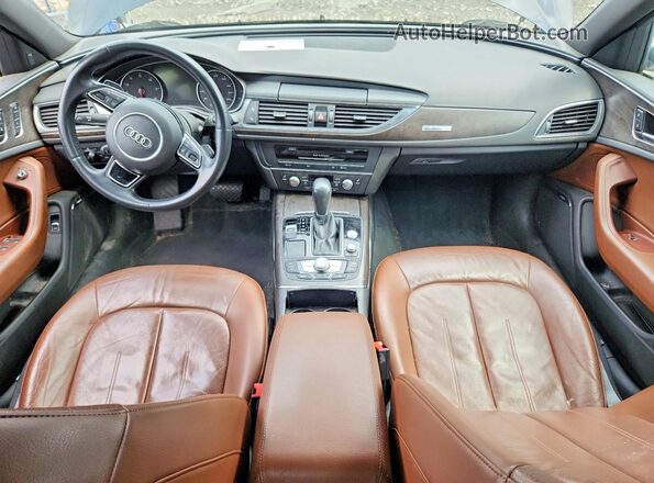 WAUG8AFC0HN122951 2017 AUDI A6 Blue Вид панелі приладів