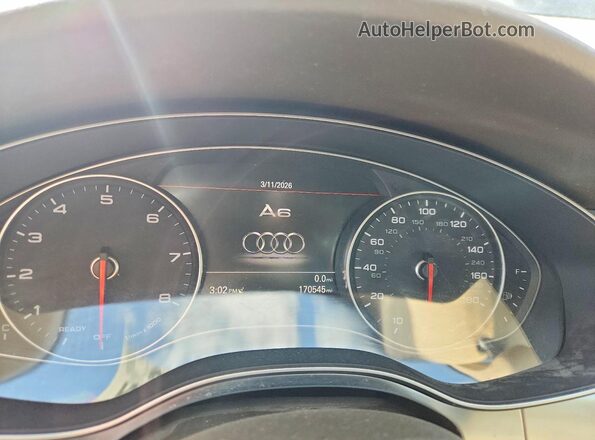 WAUG8AFC2HN039845 2017 AUDI A6 Blue Widok zestawu wskaźników