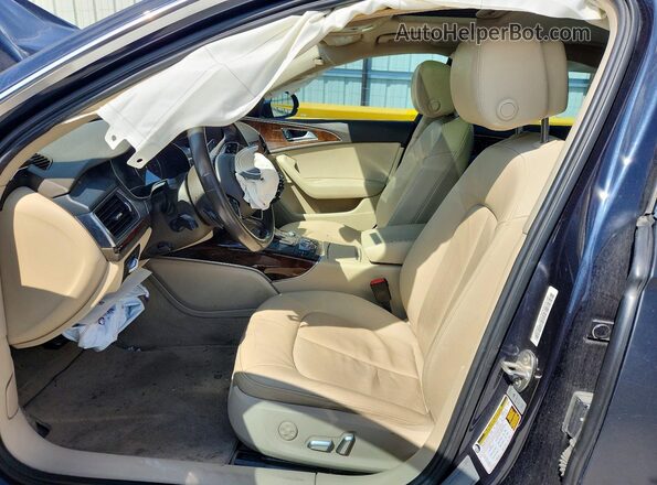 WAUG8AFC2HN039845 2017 AUDI A6 Blue Widok wnętrza z przodu