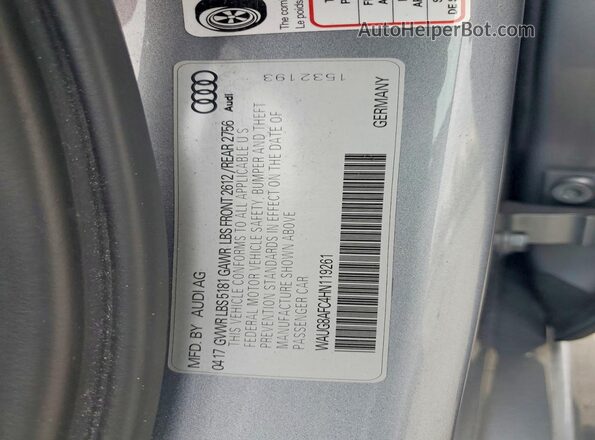 WAUG8AFC4HN119261 2017 AUDI A6 Серый Вид подкапотного пространства
