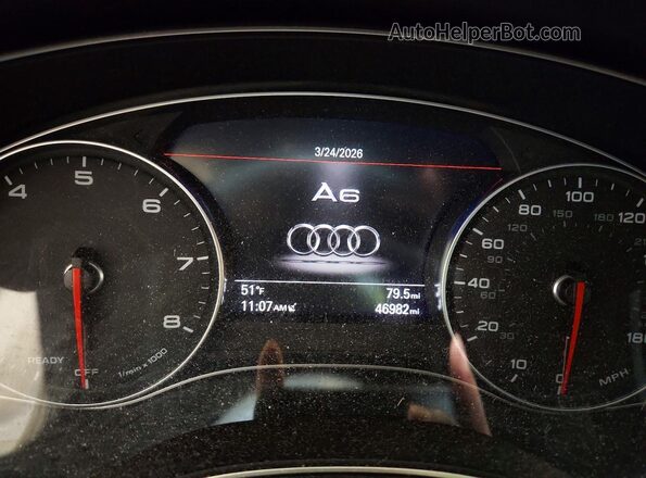 WAUG8AFC4JN030277 2018 AUDI A6 Black Vista del cuadro de instrumentos