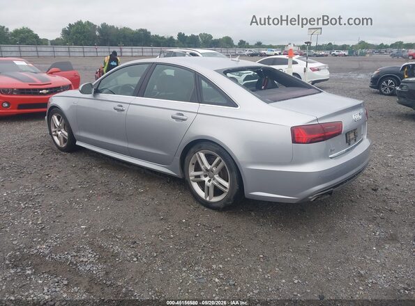 WAUGFAFC0GN012941 2016 AUDI A6 Silver Задня ліва чверть