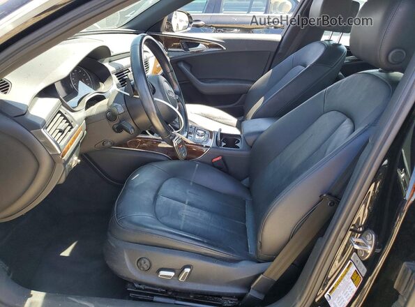 WAUGFAFC5GN006035 2016 AUDI A6 Black Widok wnętrza z przodu