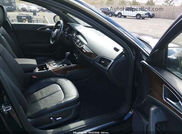 WAUGFAFC5GN052433 2016 AUDI A6 Black Widok wnętrza z przodu