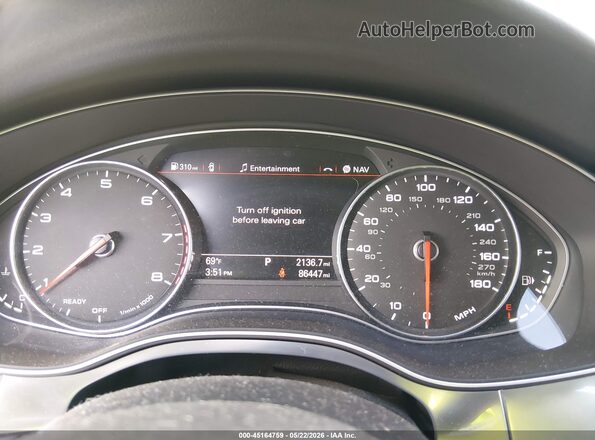 WAUGFAFC5GN052433 2016 AUDI A6 Black Widok tylnych siedzeń