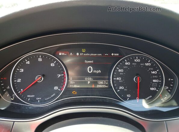 WAUGFAFC5GN098084 2016 AUDI A6 Silver Vista del cuadro de instrumentos