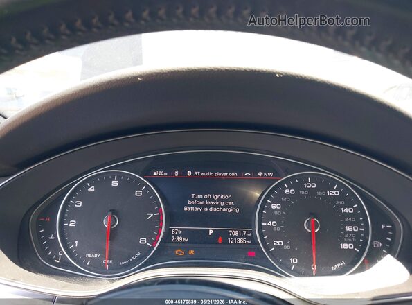 WAUGFAFC6GN042171 2016 AUDI A6 Black Вид задніх сидінь