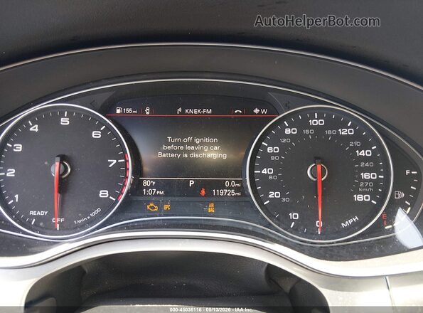 WAUGFAFC9GN131782 2016 AUDI A6 White Вид задніх сидінь