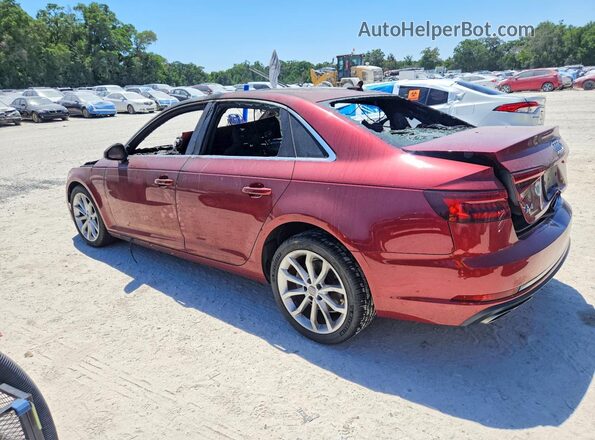 WAUGMAF40KA067579 2019 AUDI A4 Burgundy Հետևի ձախ