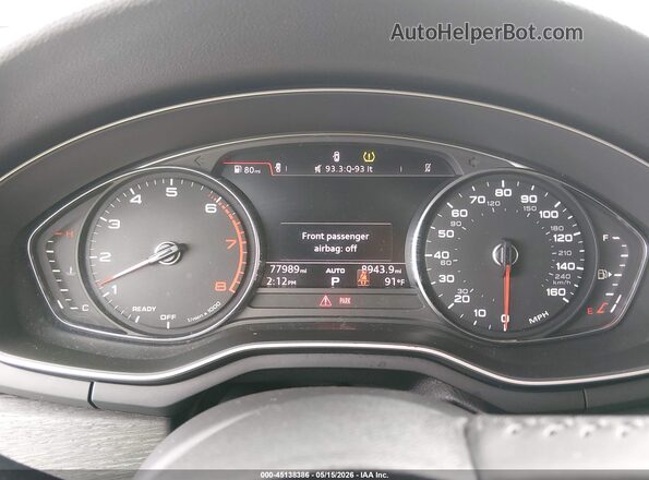 WAUGMAF41KA119723 2019 AUDI A4 Silver Vista de los asientos traseros