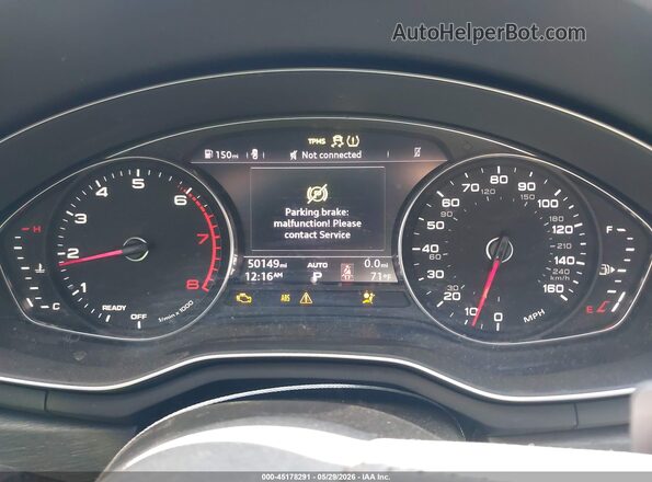 WAUGMAF42KN002449 2019 AUDI A4 Черный Вид задних сидений