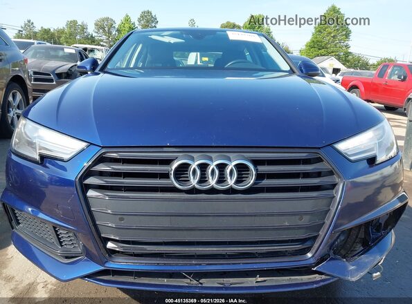 WAUGMAF43KN016604 2019 AUDI A4 Blue Вид щитка приладів