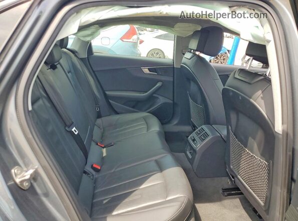 WAUGMAF44KA109820 2019 AUDI A4 Gray Vista de los asientos traseros