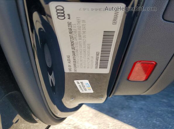 WAUGMAF44KN016823 2019 AUDI OTHER Black Vista del compartimento del motor