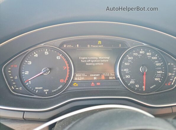 WAUGMAF44KN016823 2019 AUDI OTHER Black Vista del cuadro de instrumentos