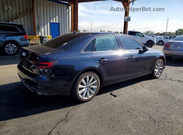 WAUGMAF45HN048267 2017 AUDI A4 Blue Задня права чверть