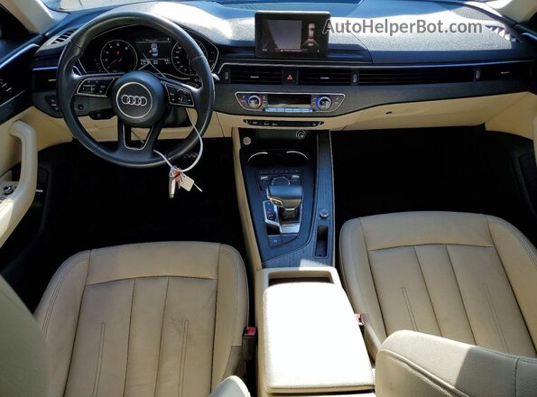 WAUGMAF45HN048267 2017 AUDI A4 Blue Вид панелі приладів