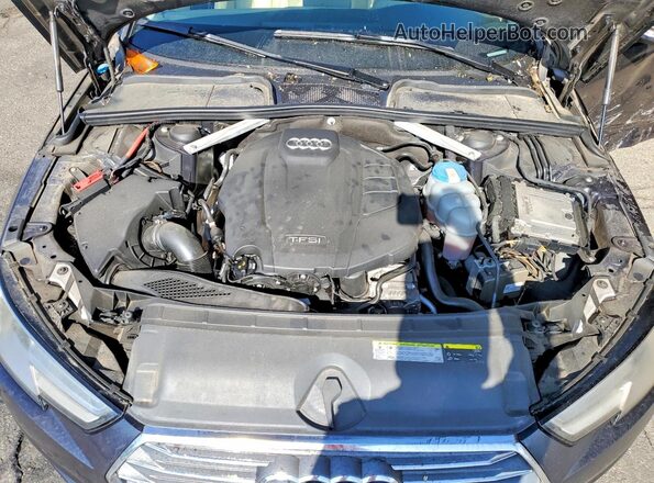 WAUGMAF45HN048267 2017 AUDI A4 Blue Вид задньої частини салону