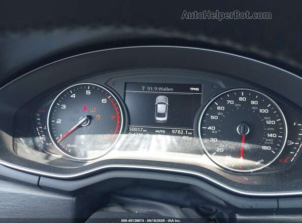 WAUGMAF45HN064968 2017 AUDI A4 White Vista de los asientos traseros