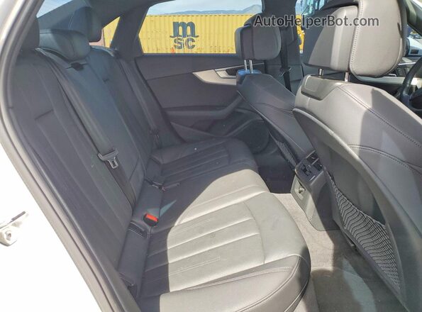 WAUGMAF45KA019866 2019 AUDI A4 White Հետևի նստատեղերի տեսք