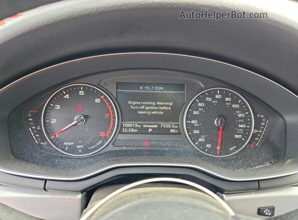 WAUGMAF47HN067516 2017 AUDI A4 Black Instrument cluster view