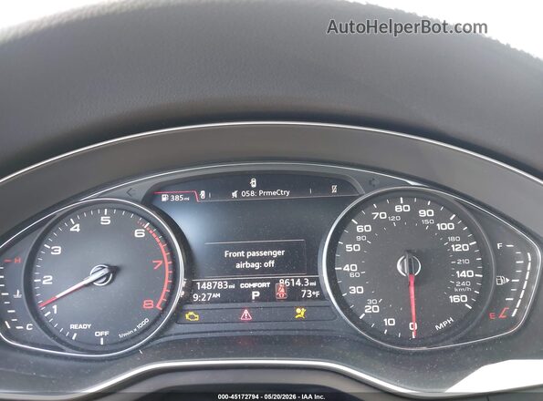 WAUGMAF47KA061200 2019 AUDI A4 White უკანა სავარძლების ხედი