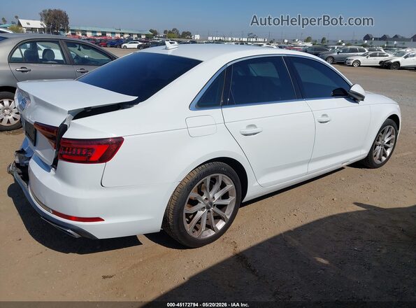 WAUGMAF47KA061200 2019 AUDI A4 White უკანა მარჯვენა
