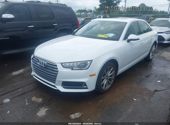 WAUGMAF49KA060548 2019 AUDI A4 Белый Передняя левая четверть