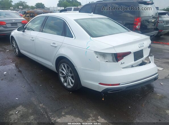 WAUGMAF49KA060548 2019 AUDI A4 Белый Задняя левая четверть