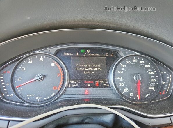 WAUGMBF43LN010857 2020 AUDI A4 Gray Instrument cluster view