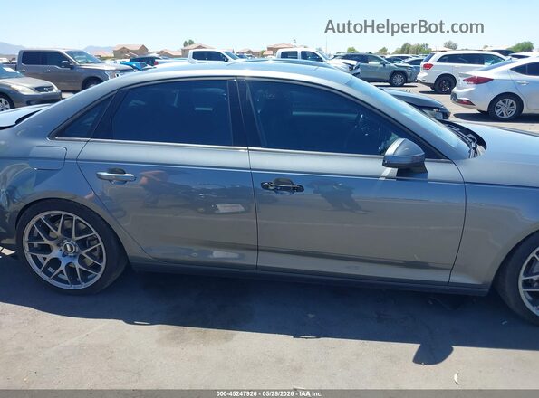 WAUGNAF47HN021035 2017 AUDI A4 Gray უკანა სალონის ხედი