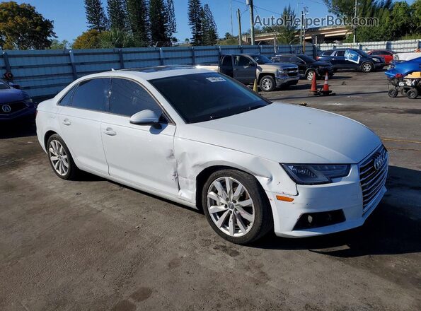 WAUGNAF48HN020296 2017 AUDI A4 White Передня права чверть