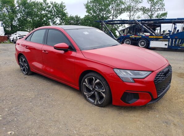 WAUGUDGY9NA105575 2022 AUDI A3 Red Przód prawy