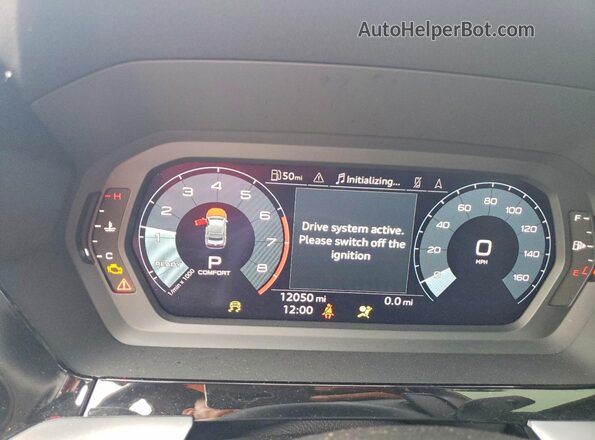 WAUGUDGY9NA105575 2022 AUDI A3 Red Widok zestawu wskaźników