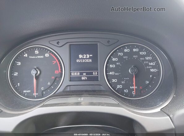WAUGUGFF2J1025725 2018 AUDI A3 Gray Widok tylnych siedzeń