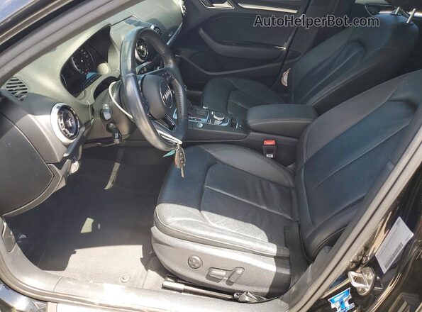 WAUGUGFF7KA075473 2019 AUDI A3 Черный Вид салона спереди