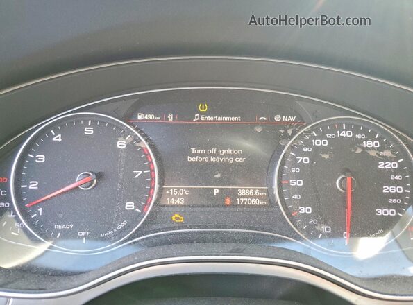 WAUH2AFC2HN052441 2017 AUDI A6 Black Widok zestawu wskaźników