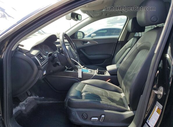 WAUH2AFC2HN052441 2017 AUDI A6 Black Widok wnętrza z przodu