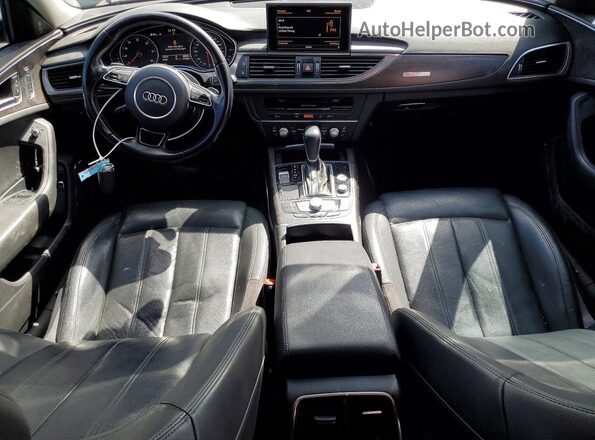 WAUH2AFC2HN052441 2017 AUDI A6 Black Widok deski rozdzielczej