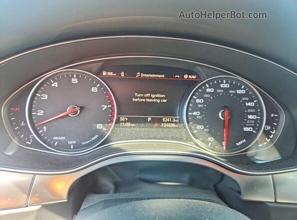 WAUH2AFC5HN102569 2017 AUDI A6 Silver Widok zestawu wskaźników