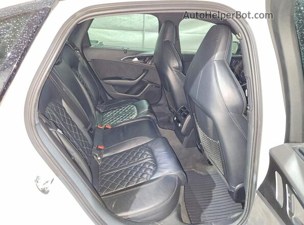 WAUH2AFC9GN115548 2016 AUDI S6 White Հետևի նստատեղերի տեսք