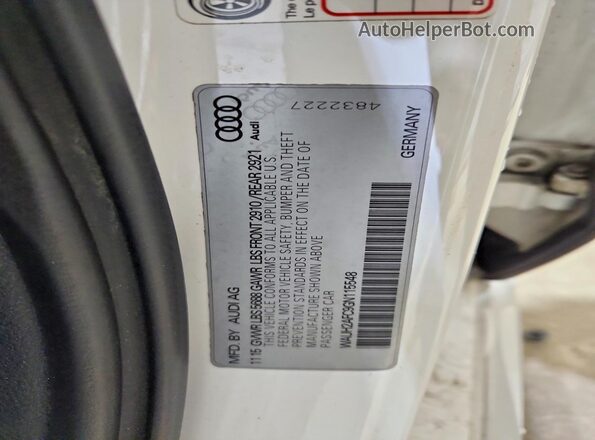 WAUH2AFC9GN115548 2016 AUDI S6 White Շարժիչի բաժամունքի տեսք