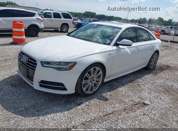 WAUHGAFC2GN162597 2016 AUDI A6 White Առջևի ձախ երեք քառորդ տեսարան