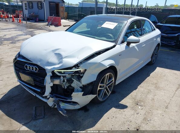 WAUJ8GFF8J1094395 2018 AUDI A3 Белый Передняя левая четверть