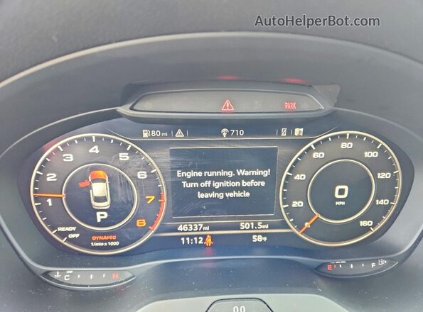 WAUJEGFF4K1027271 2019 AUDI A3 Gray Սարքավորումների վահանակի տեսք