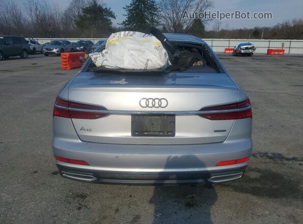WAUK2AF24KN116032 2019 AUDI A6 Silver Вид ззаду