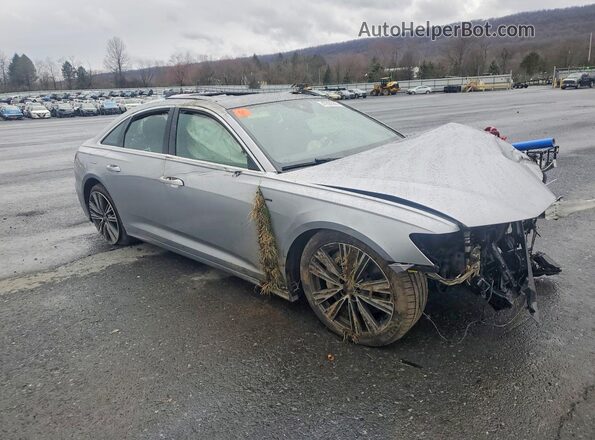 WAUK2AF24KN116032 2019 AUDI A6 Silver Передня права чверть